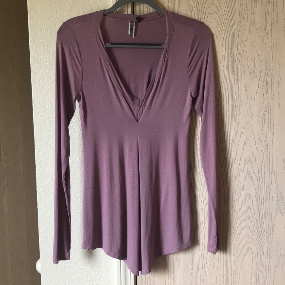 BKE Jersey Long Sleeve V Neck